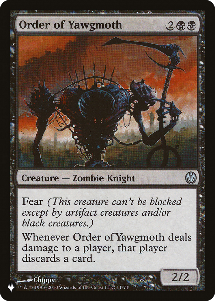 Order of Yawgmoth (LIST-DDE-11) [Mystery Booster] The List MTG Single Wizards of the Coast