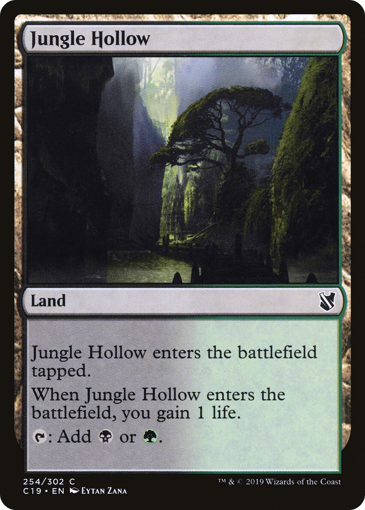 Jungle Hollow (C19-254) [Commander 2019] MTG Single Wizards of the Coast