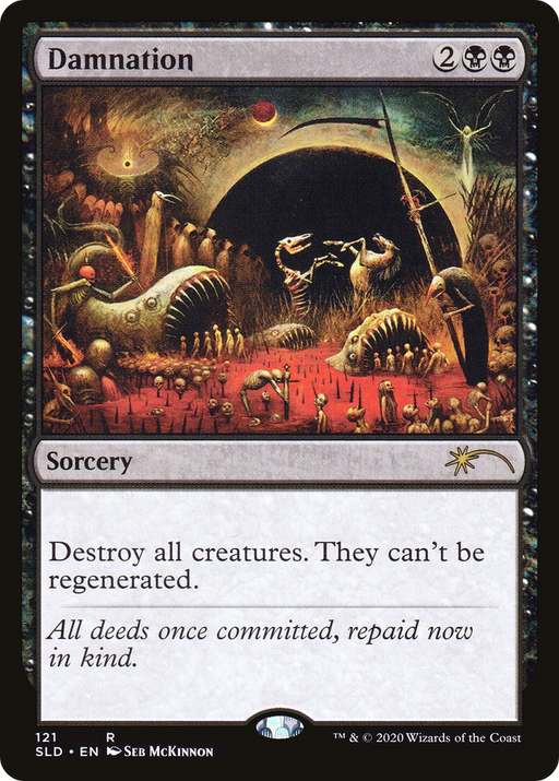 Damnation (121) (SLD-121) [Secret Lair] Drop Foil MTG Single Wizards of the Coast