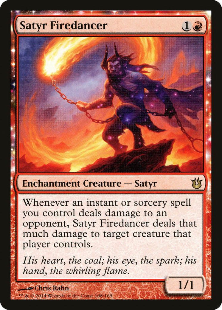 Satyr Firedancer (BNG-108) [Born of the Gods] Foil MTG Single Wizards of the Coast