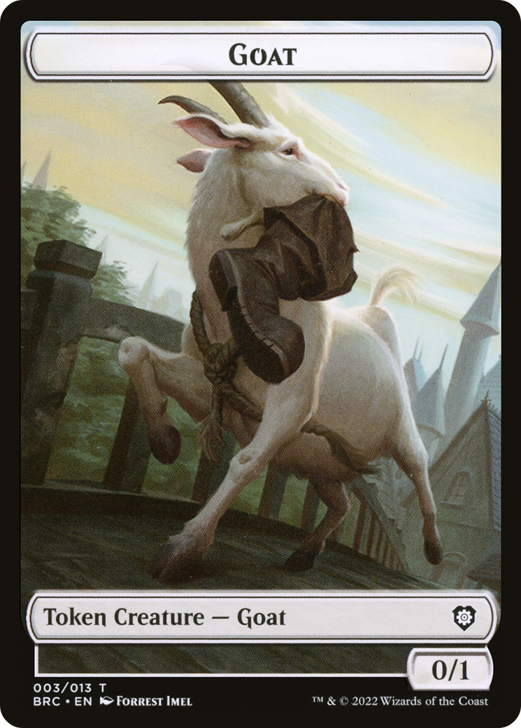 Goat (TBRC-003) [Tokens] The Brothers' War Commander Tokens Foil MTG Single Wizards of the Coast