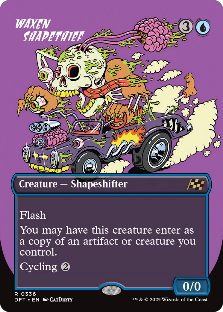 Waxen Shapethief (DFT-336) [Aetherdrift] (Borderless) Foil MTG Single Wizards of the Coast