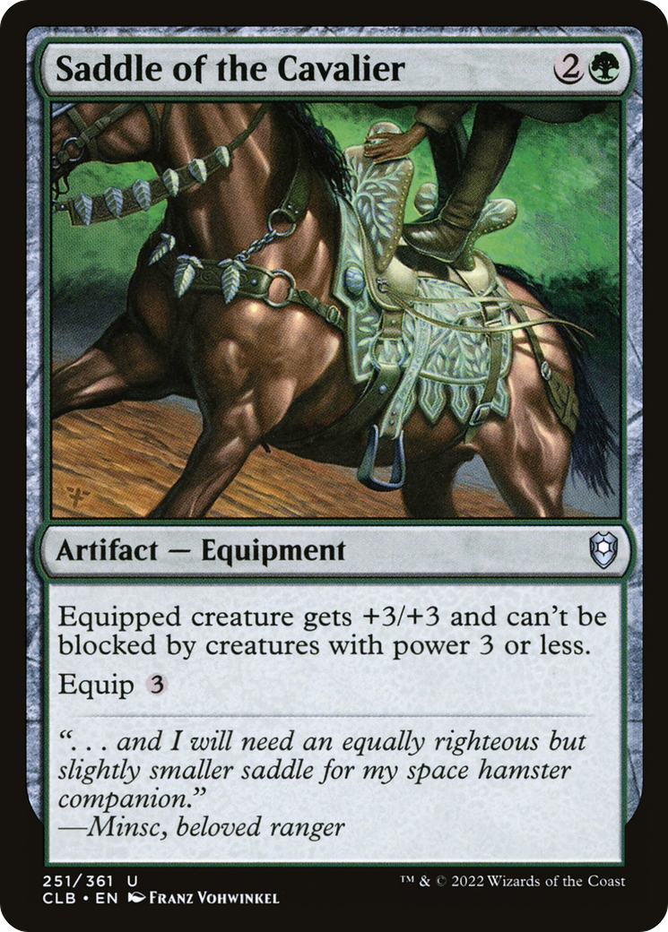 Saddle of the Cavalier (CLB-251) [Commander Legends: Battle for Baldur's Gate] MTG Single Wizards of the Coast