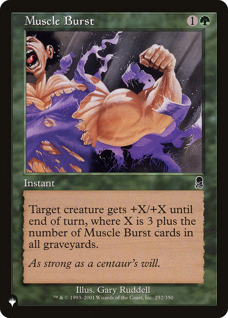 Muscle Burst (LIST-ODY-252) [Mystery Booster] The List MTG Single Wizards of the Coast