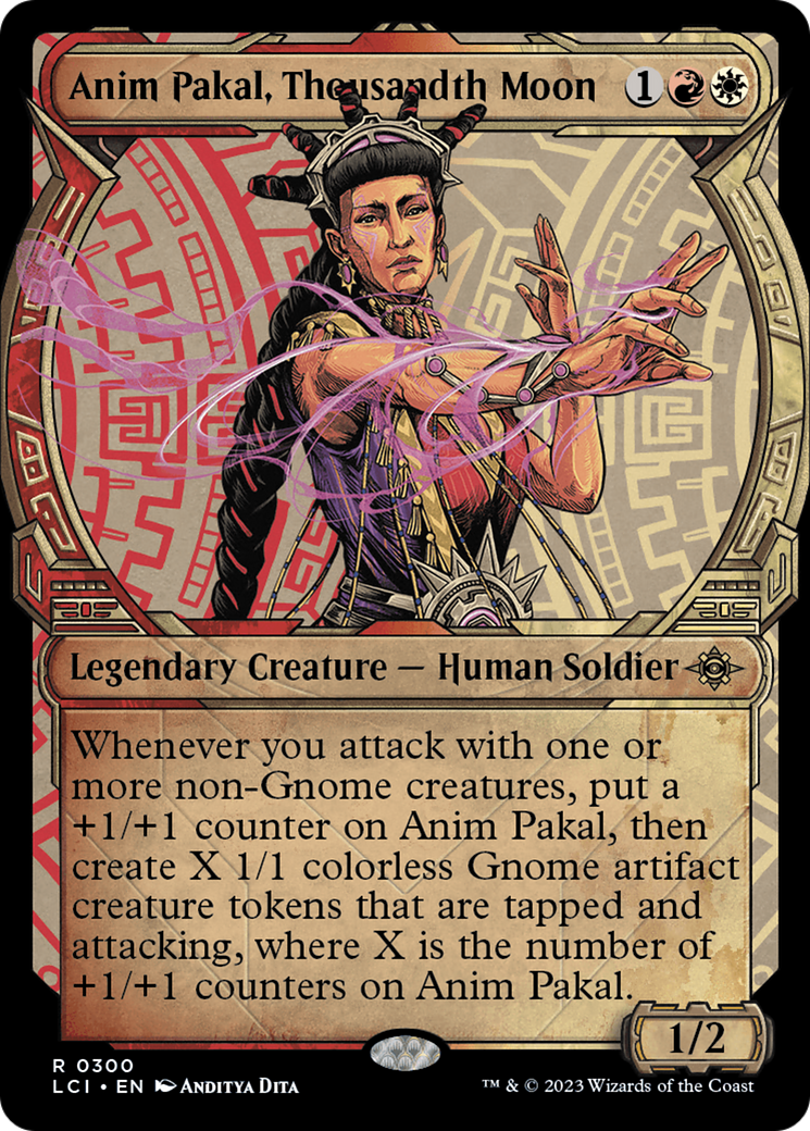 Anim Pakal, Thousandth Moon (LCI-300) [The Lost Caverns of Ixalan] (Showcase) MTG Single Wizards of the Coast