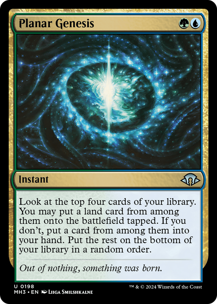 Planar Genesis (MH3-198) [Modern Horizons 3] Foil MTG Single Modern Horizons 3