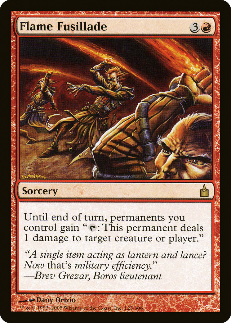 Flame Fusillade (RAV-123) [Ravnica: City of Guilds] Foil MTG Single Wizards of the Coast