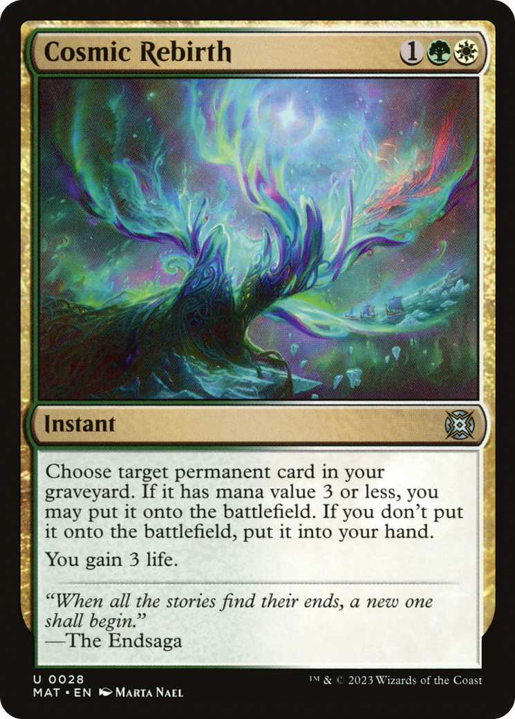 Cosmic Rebirth (MAT-028) [March of the Machine: The Aftermath] MTG Single Wizards of the Coast