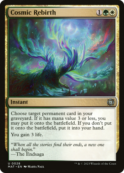 Cosmic Rebirth (MAT-028) [March of the Machine: The Aftermath] Foil MTG Single Wizards of the Coast