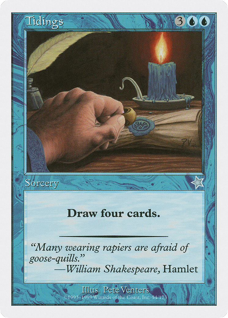 Tidings (S99-054) [Misc] Starter 1999 MTG Single Wizards of the Coast