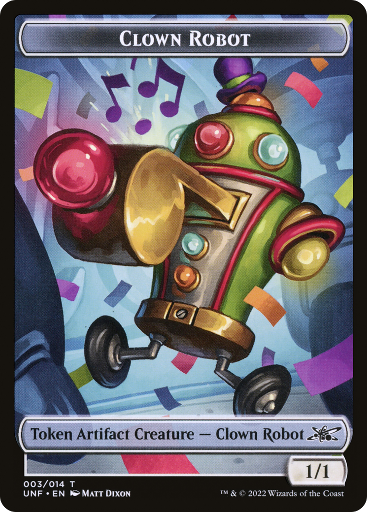 Clown Robot Token (003) (UNF-003) [Tokens] Unfinity Tokens MTG Single Wizards of the Coast
