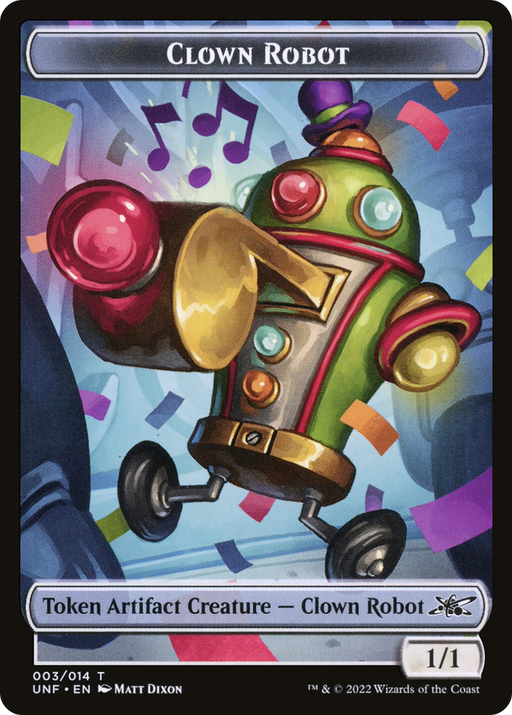 Clown Robot Token (003) (UNF-003) [Tokens] Unfinity Tokens MTG Single Wizards of the Coast
