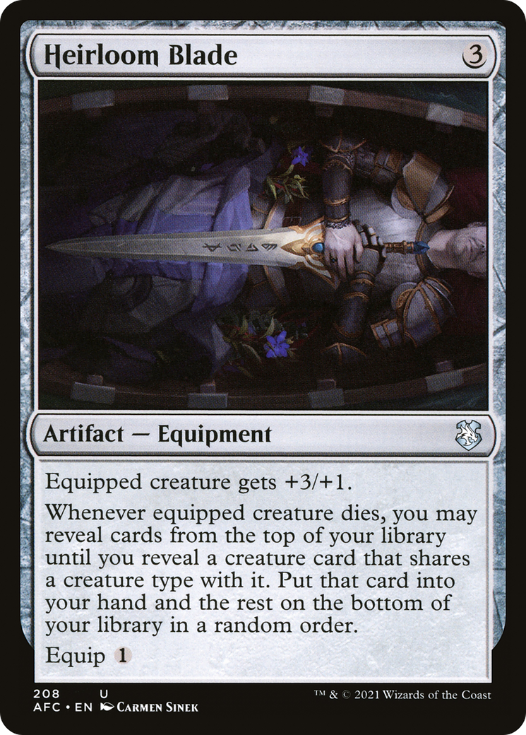Heirloom Blade (AFC-208) [Forgotten Realms Commander] MTG Single Wizards of the Coast