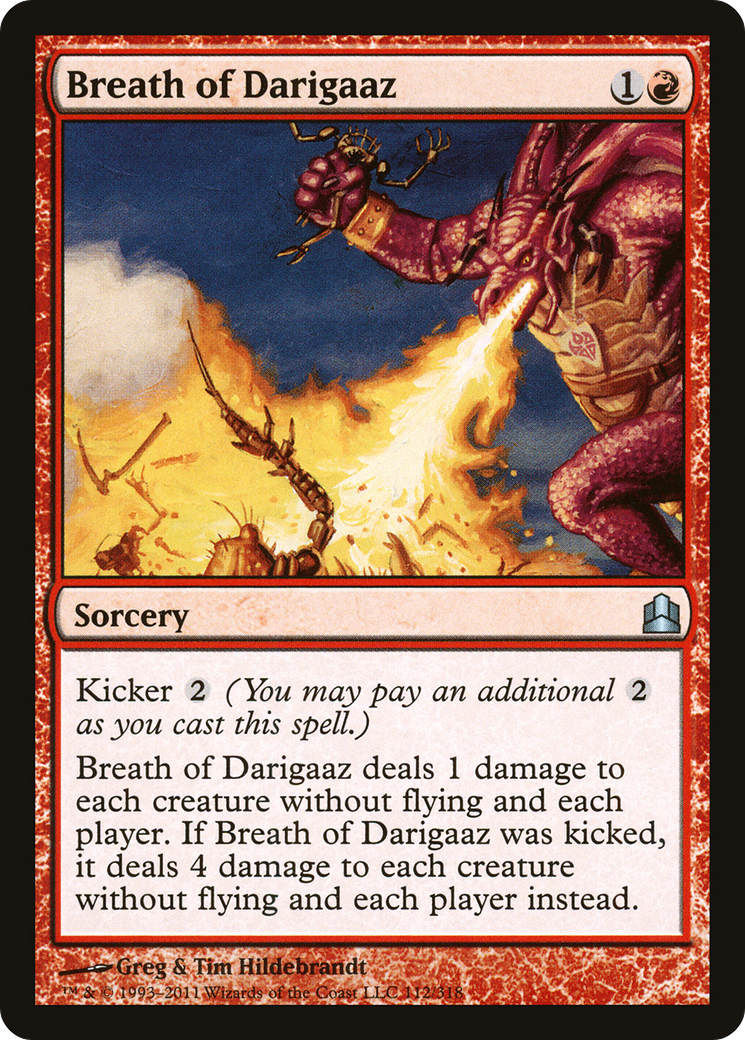 Breath of Darigaaz (CMD-112) [Commander 2011] MTG Single Wizards of the Coast