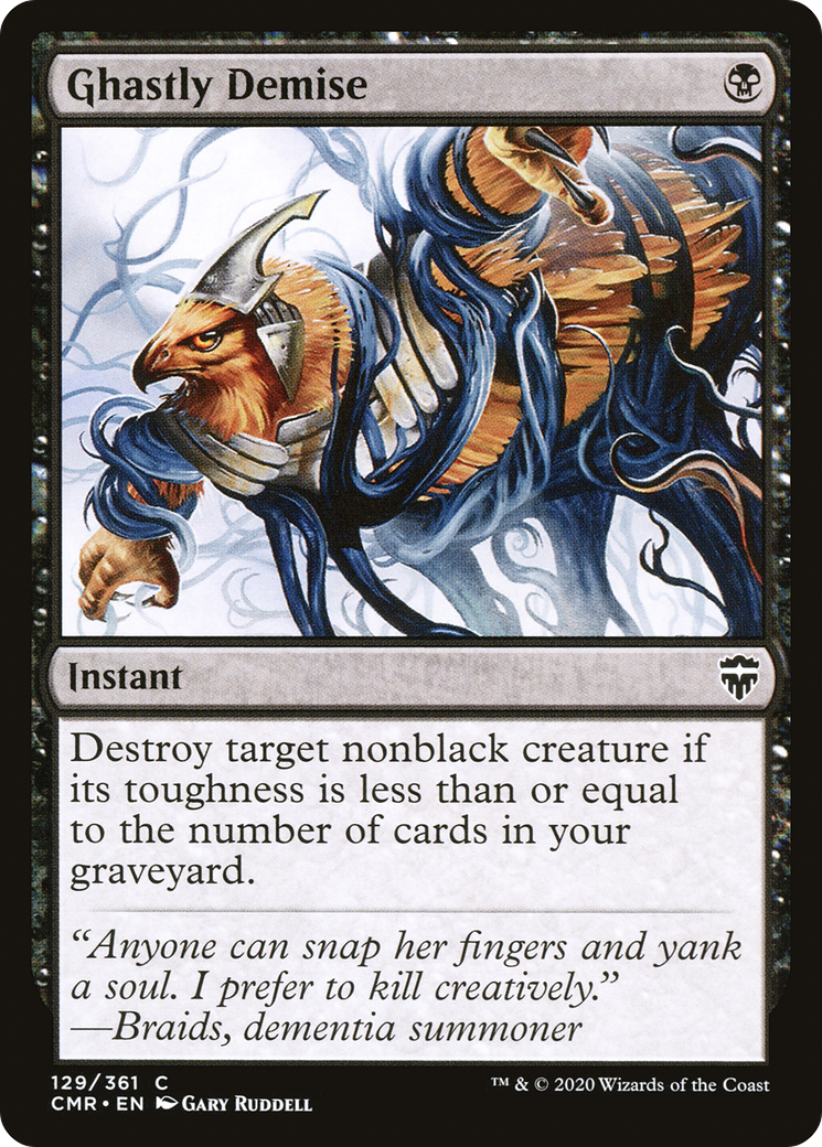 Ghastly Demise (CMR-129) [Commander Legends] Foil MTG Single Wizards of the Coast
