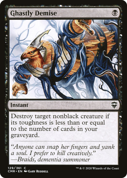 Ghastly Demise (CMR-129) [Commander Legends] Foil MTG Single Wizards of the Coast