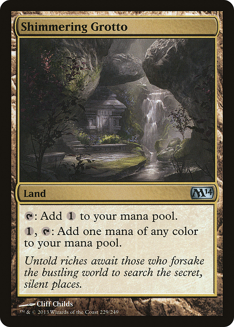 Shimmering Grotto (M14-229) [Magic 2014] Foil MTG Single Wizards of the Coast
