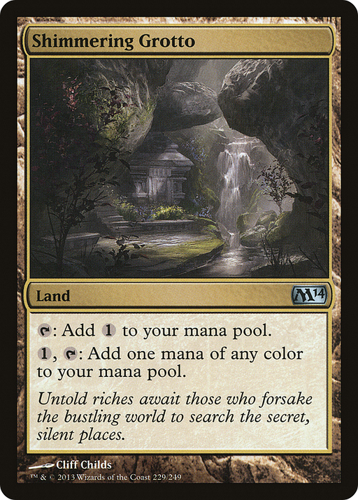 Shimmering Grotto (M14-229) [Magic 2014] MTG Single Wizards of the Coast
