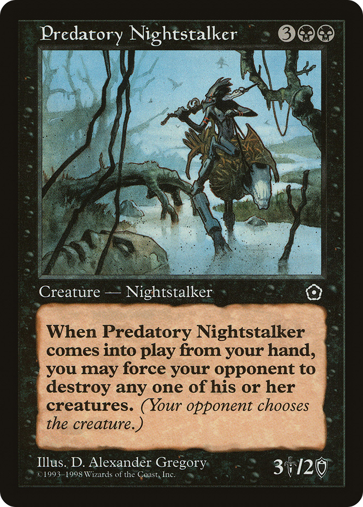 Predatory Nightstalker (P02-082) [Misc] Portal Second Age MTG Single Wizards of the Coast