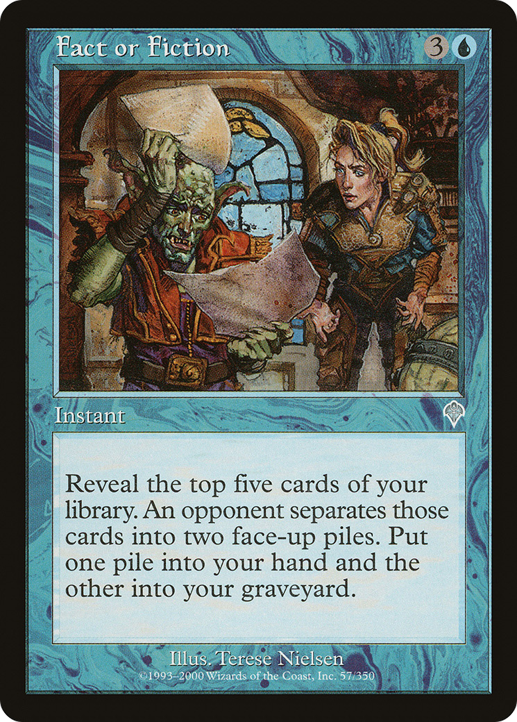 Fact or Fiction (INV-057) [Invasion] Foil MTG Single Wizards of the Coast