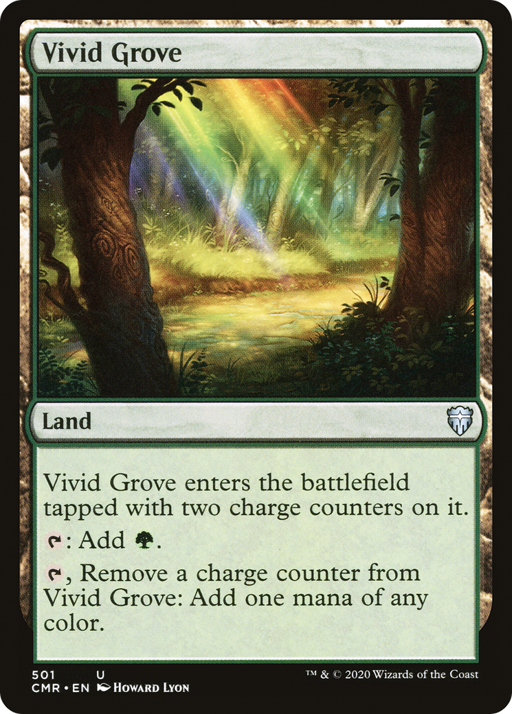 Vivid Grove (CMR-501) [Commander Legends] MTG Single Wizards of the Coast