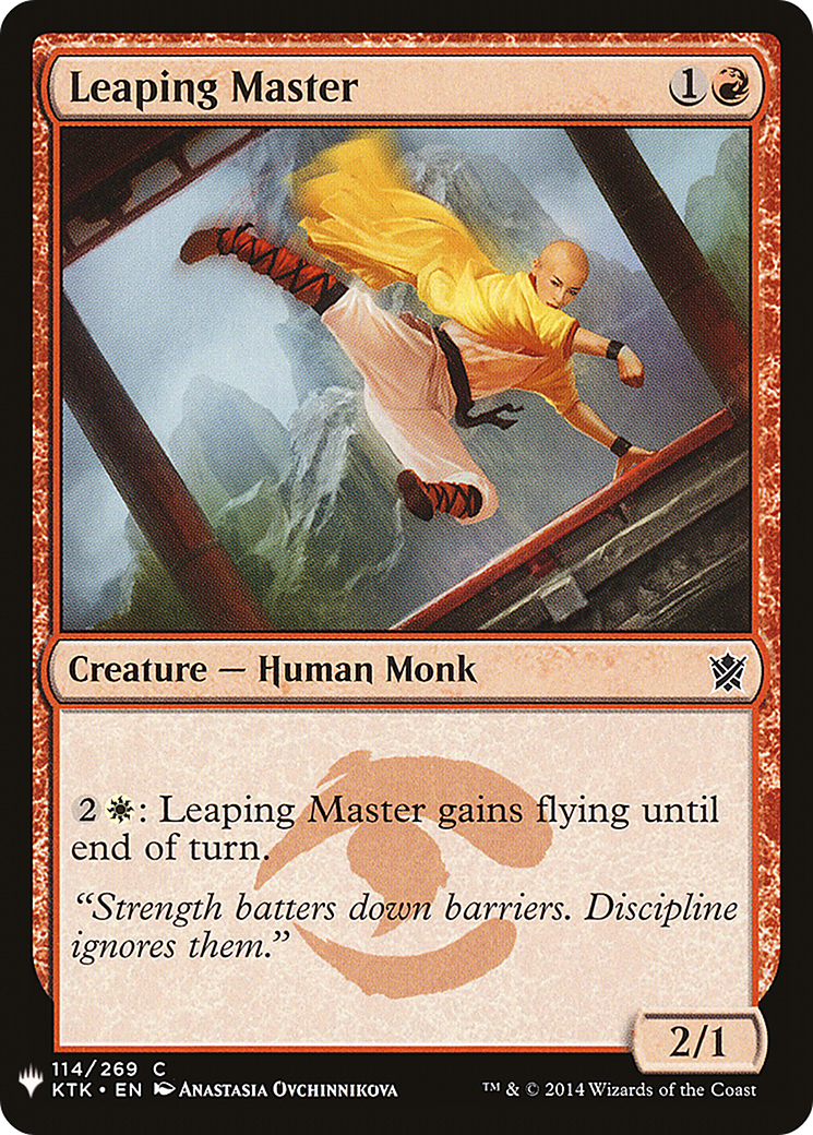 Leaping Master (LIST-KTK-114) [Mystery Booster] The List MTG Single Wizards of the Coast