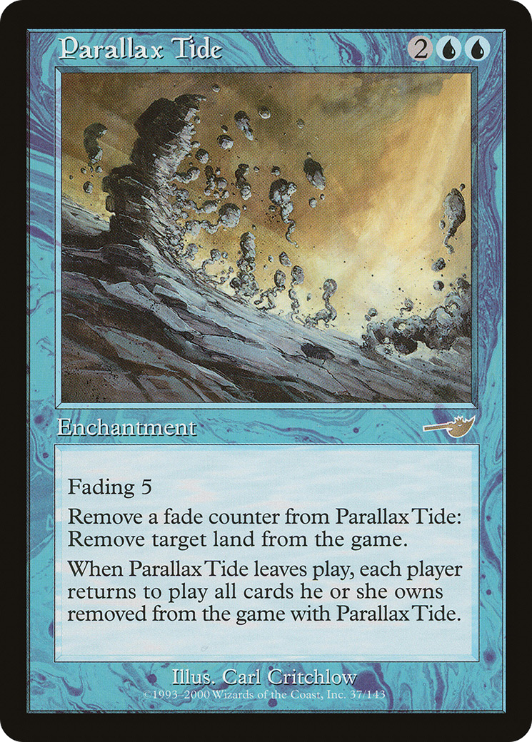 Parallax Tide (NMS-037) [Nemesis] Foil MTG Single Wizards of the Coast