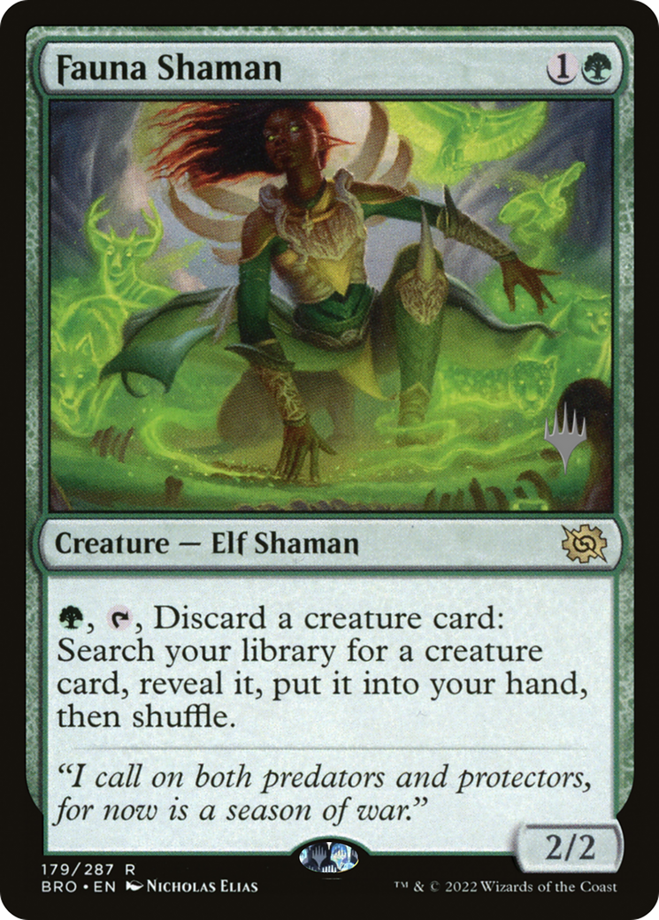 Fauna Shaman (PPBRO-179) [The Brothers' War Promos] MTG Single Wizards of the Coast