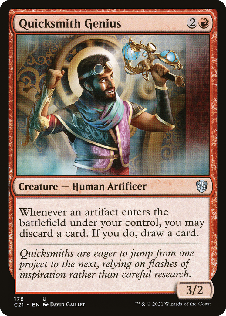 Quicksmith Genius (C21-178) [Commander 2021] MTG Single Wizards of the Coast