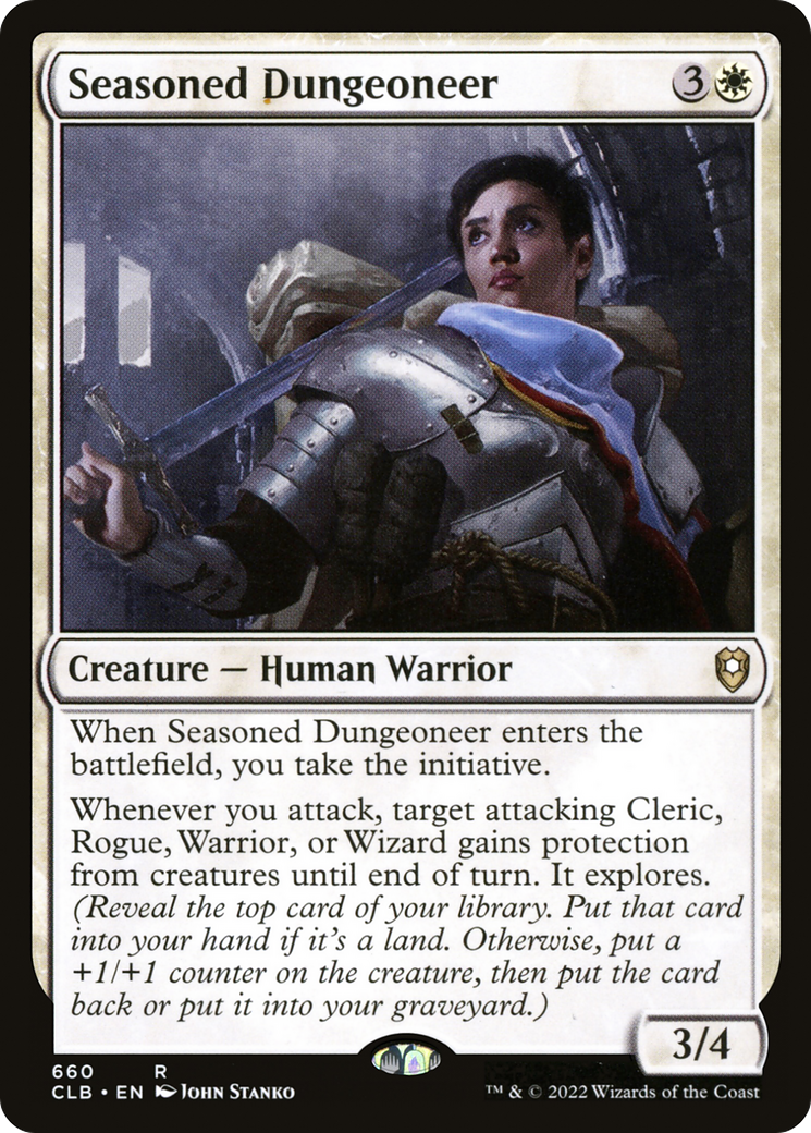Seasoned Dungeoneer (CLB-660) [Commander Legends: Battle for Baldur's Gate] MTG Single Wizards of the Coast