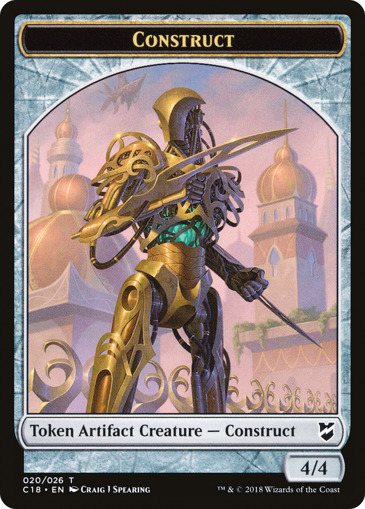 Construct (TC18-020) [Tokens] Commander 2018 Tokens MTG Single Wizards of the Coast
