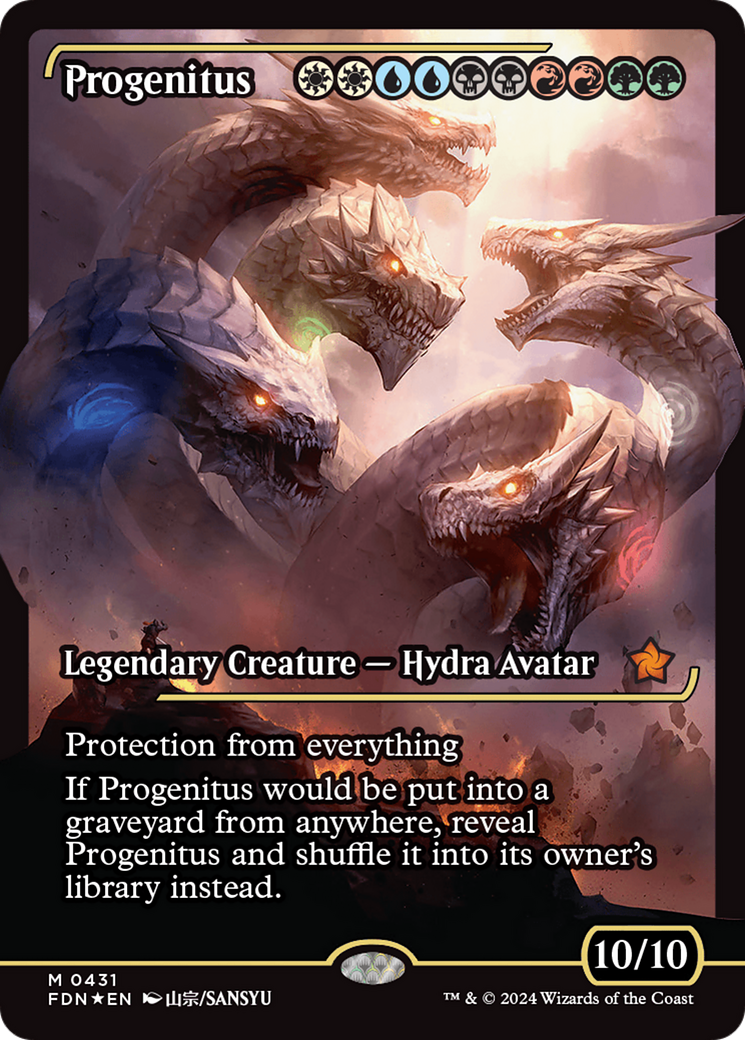 Progenitus (FDN-431) [Foundations] (Showcase) Foil MTG Single Wizards of the Coast