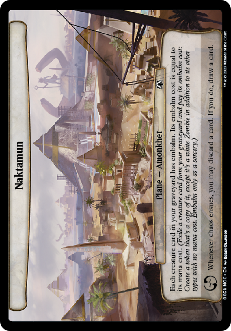 Naktamun (MOC-058) [March of the Machine Commander] MTG Single Wizards of the Coast