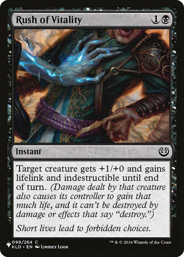 Rush of Vitality (LIST-KLD-99) [Mystery Booster] The List MTG Single Wizards of the Coast