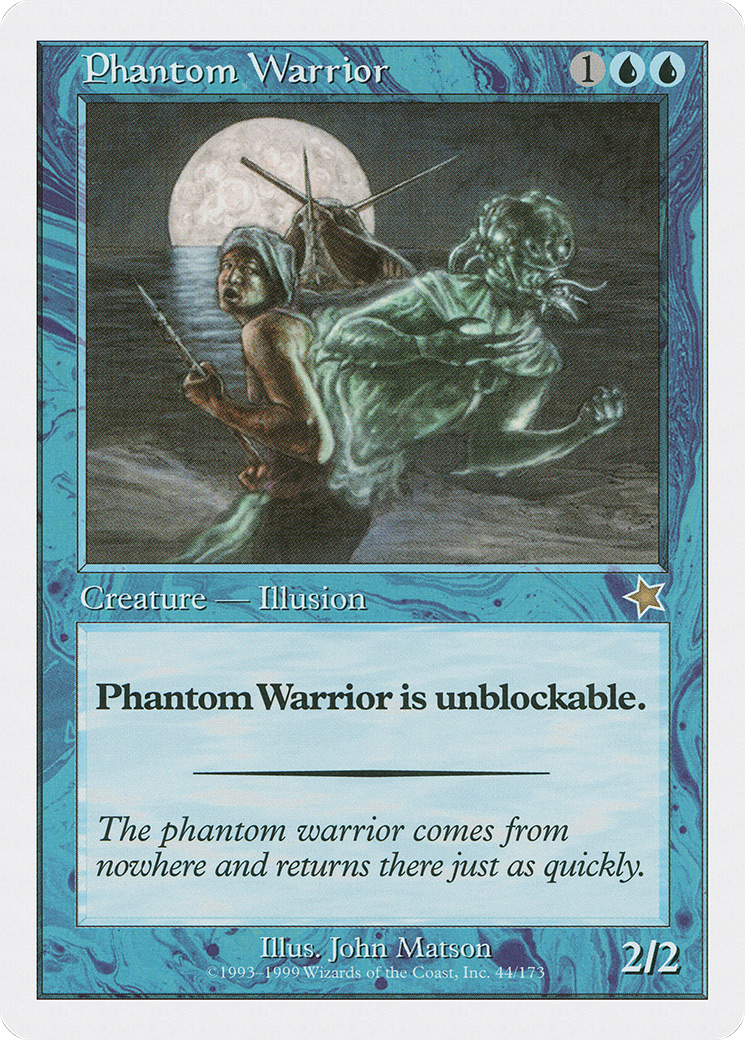 Phantom Warrior (S99-044) [Misc] Starter 1999 MTG Single Wizards of the Coast