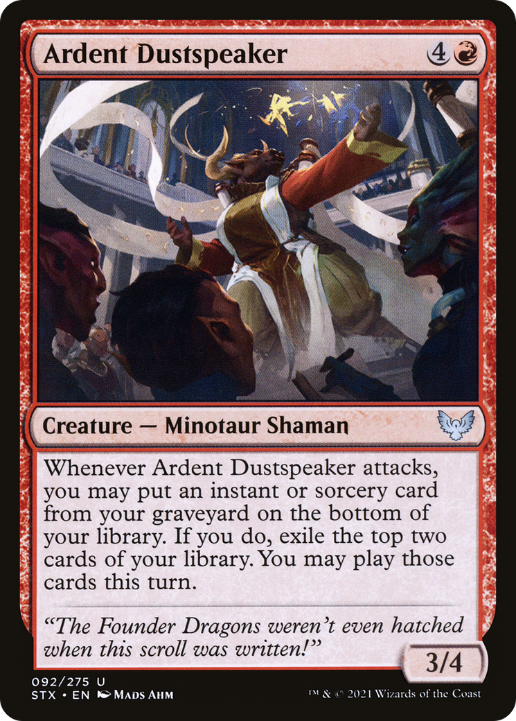 Ardent Dustspeaker (STX-092) [Strixhaven: School of Mages] MTG Single Wizards of the Coast