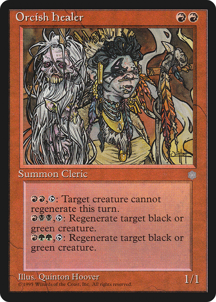 Orcish Healer (ICE-208) [Ice Age] MTG Single Wizards of the Coast