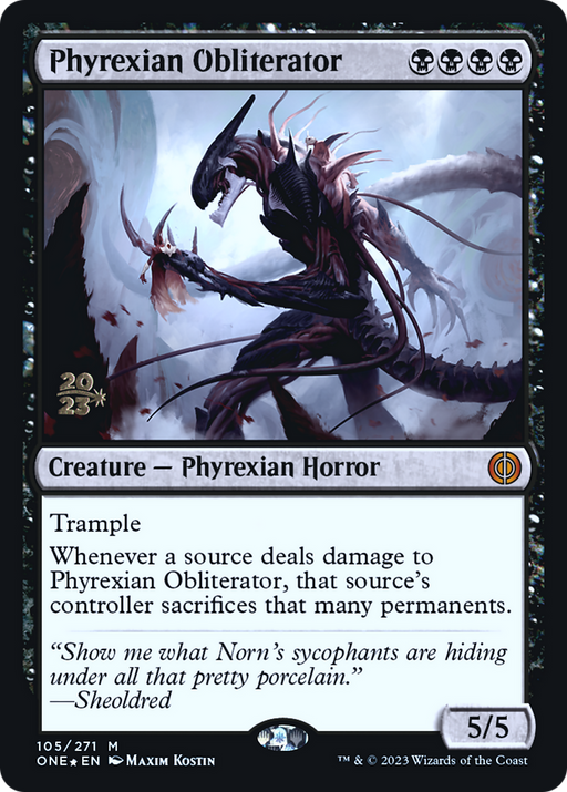 Phyrexian Obliterator (PRE-105) [Phyrexia: All Will Be One Promos] Foil MTG Single Wizards of the Coast