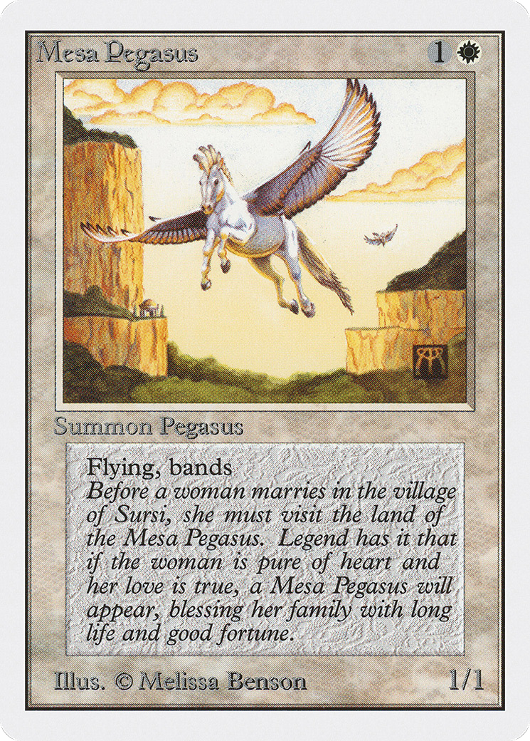 Mesa Pegasus (2ED-029) [Oldschool] Unlimited Edition MTG Single Wizards of the Coast