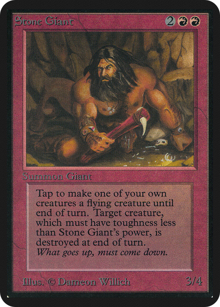 Stone Giant (LEA-176) [Oldschool] Limited Edition Alpha MTG Single Wizards of the Coast