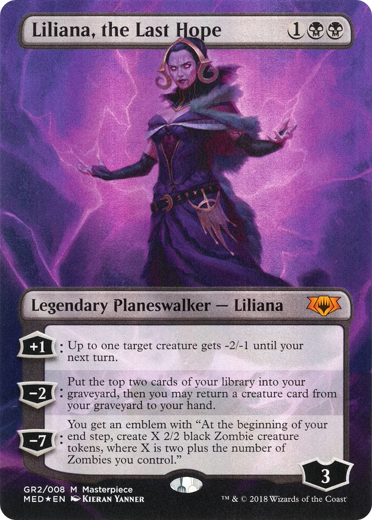 Liliana, the Last Hope (MED-GR2) [Misc] Mythic Edition (Borderless) Foil MTG Single Wizards of the Coast