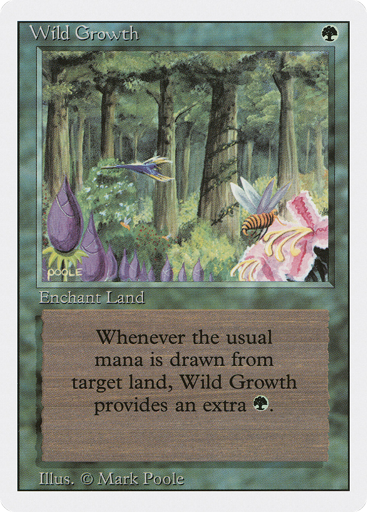 Wild Growth (3ED-230) [Revised Edition] MTG Single Wizards of the Coast