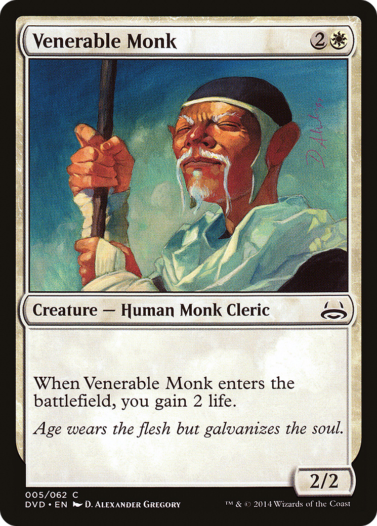 Venerable Monk (DD3-005) [Misc] Duel Decks Anthology: Divine vs. Demonic MTG Single Wizards of the Coast