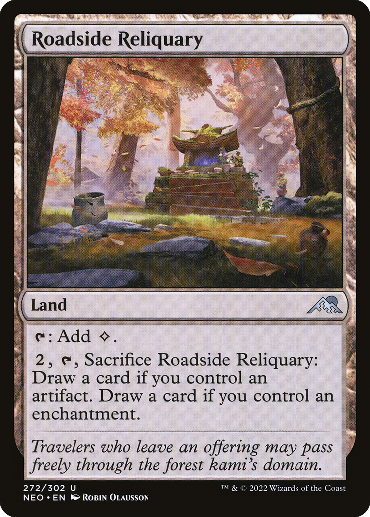 Roadside Reliquary (NEO-272) [Kamigawa: Neon Dynasty] Foil MTG Single Wizards of the Coast