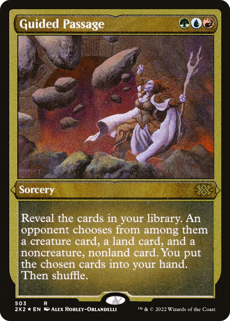 Guided Passage (Foil Etched) (2X2-503) [Double Masters 2022] Foil MTG Single Wizards of the Coast