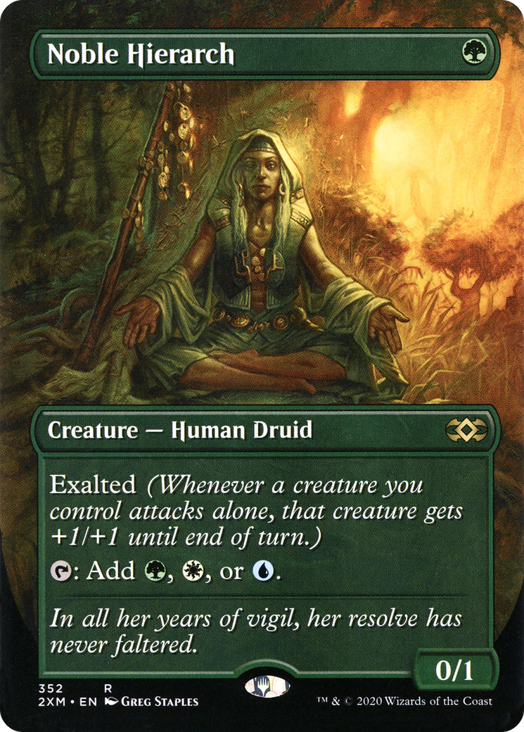 Noble Hierarch (2XM-352) [Double Masters] (Borderless) MTG Single Wizards of the Coast