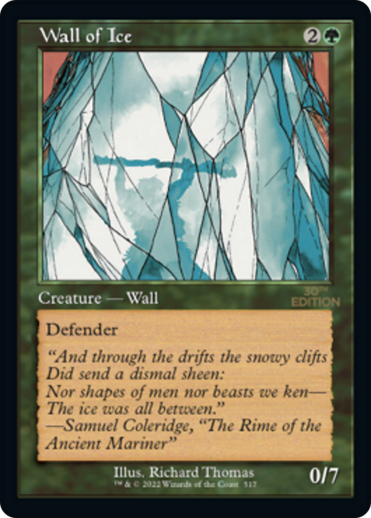 Wall of Ice (30A-517) [30th Anniversary Edition] MTG Single Wizards of the Coast
