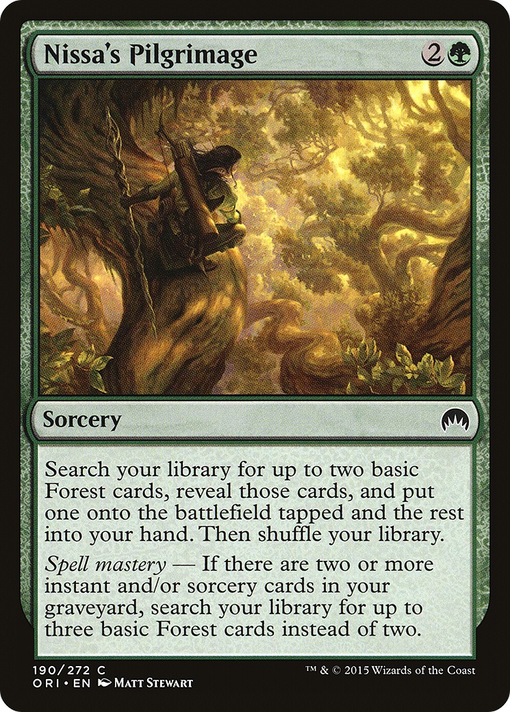 Nissa's Pilgrimage (ORI-190) [Magic Origins] MTG Single Wizards of the Coast