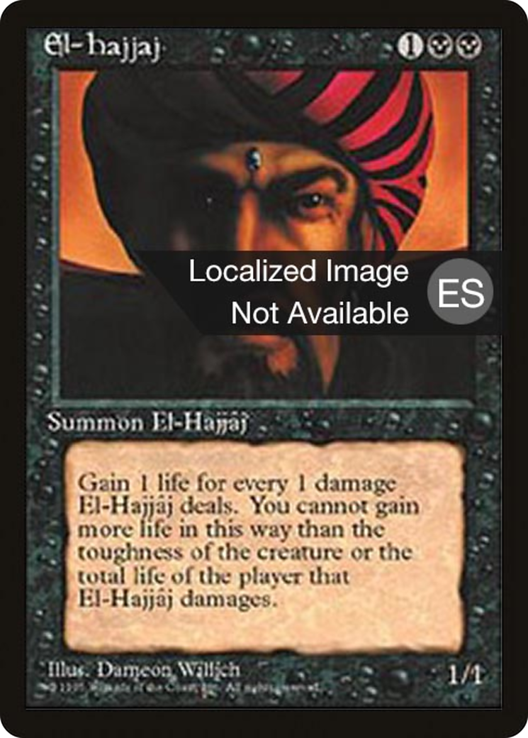 El-Hajjaj (4BB-018) [Fourth Edition Foreign Black Border] MTG Single Wizards of the Coast