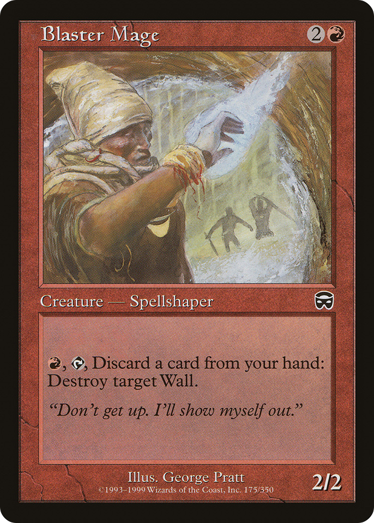 Blaster Mage (MMQ-175) [Mercadian Masques] Foil MTG Single Wizards of the Coast